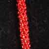 red seed bead kumihimo necklace